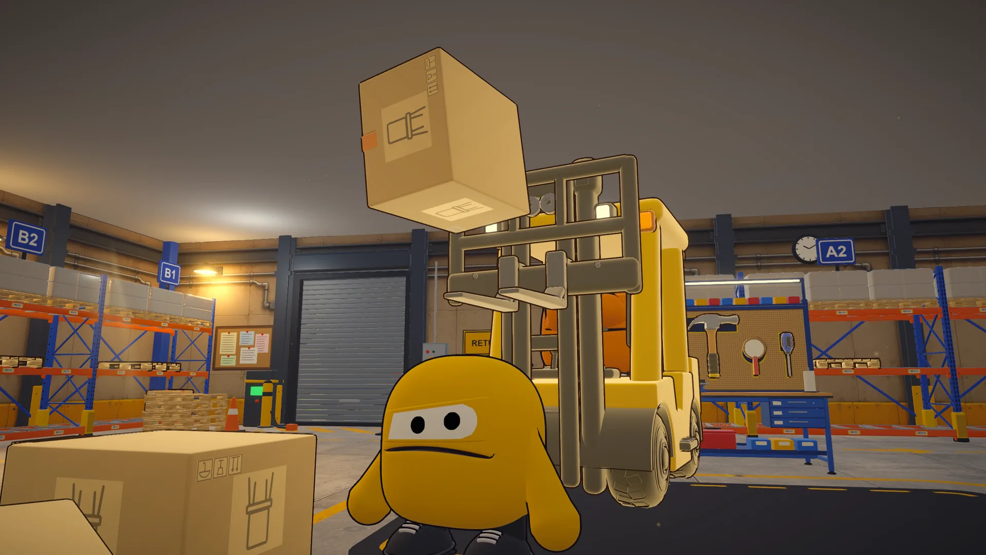 Somebody has to drive the forklift.