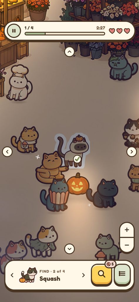 A night-time Halloween level with a glowing pumpkin