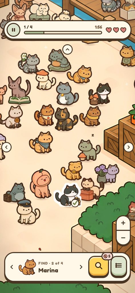 A level on the harbour quay, full of cats