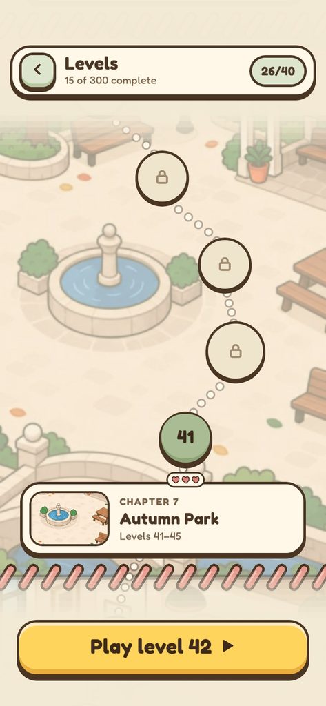 The level map, on the Autumn Park chapter